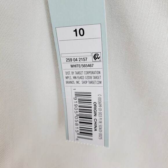 Prologue Womens Size 10 High-Rise Cropped Wide Leg Pants Off-White W Pockets New - Picture 6 of 8